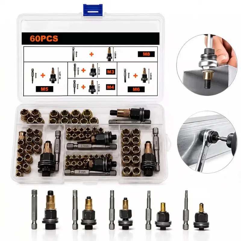FIXMASTER® - Kit de Ferramentas de Rebitagem 60 peças [50% OFF]