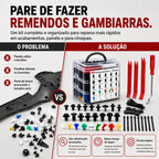 AUTOFIX® - Kit Profissional de Fixadores Automotivos + Brindes Exclusivos