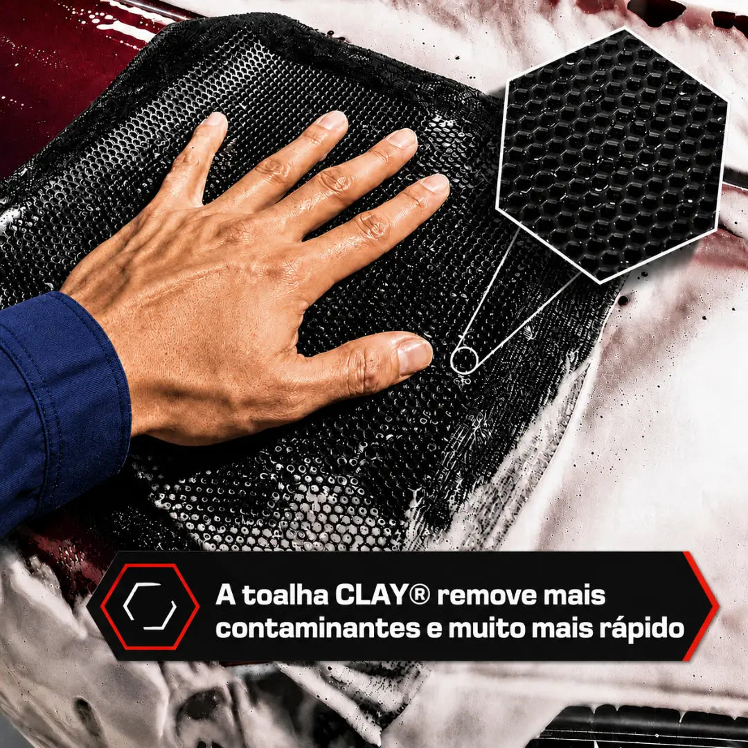 Toalha CLAY® - Toalha de Detalhamento com Efeito Clay Bar [COMPRE 1 LEVE 3]