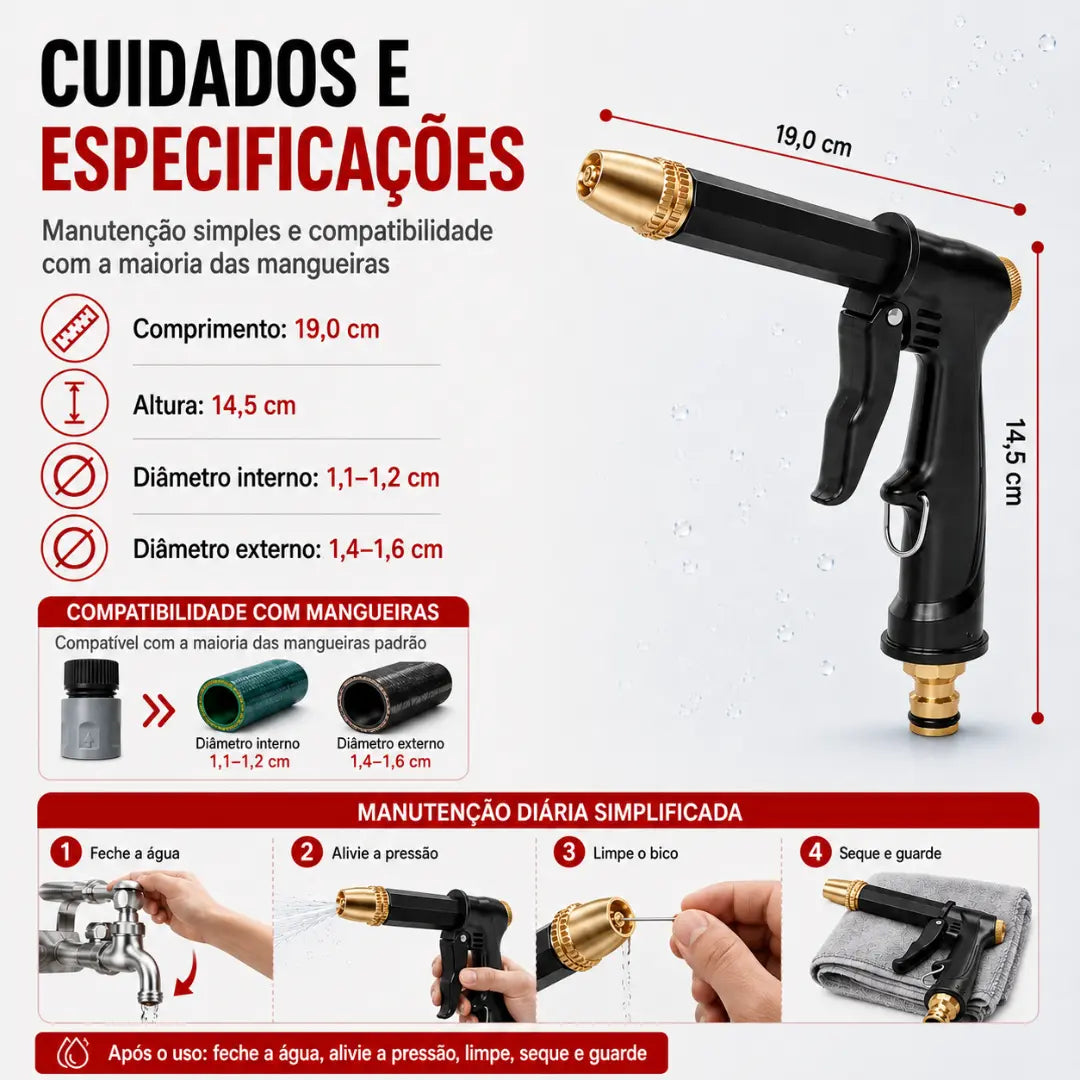 AQUAJET® - Jato de Água de Alta Pressão Portátil + Brindes Exclusivos